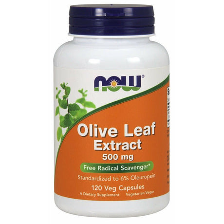Liść Oliwny NOW Foods Olive Leaf Extract 500 mg 120 vcaps - Sklep Witaminki.pl