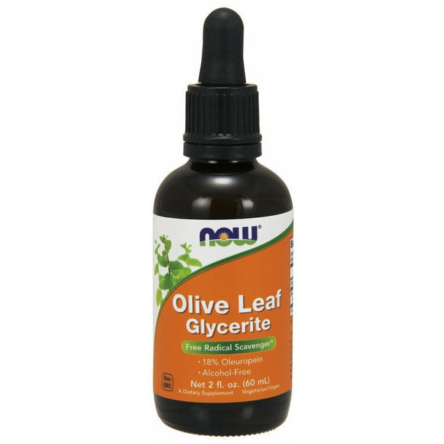 Liść Oliwny NOW Foods Olive Leaf Glycerite 60 ml - Sklep Witaminki.pl