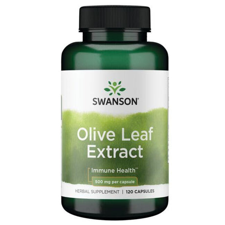 Liść Oliwny Swanson Olive Leaf Extract 500 mg 120 caps - Sklep Witaminki.pl