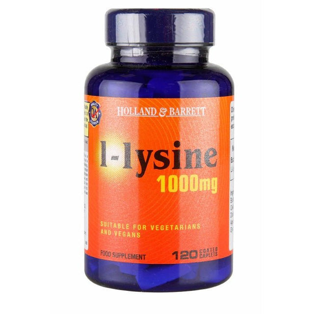 Lizyna Holland & Barrett L-Lysine 1000 mg 120 caplets - Sklep Witaminki.pl