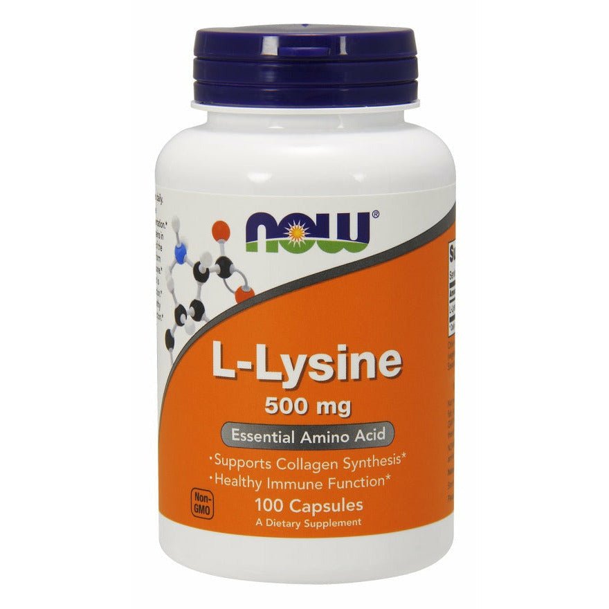 Lizyna NOW Foods L-Lysine 500 mg 100 vcaps - Sklep Witaminki.pl
