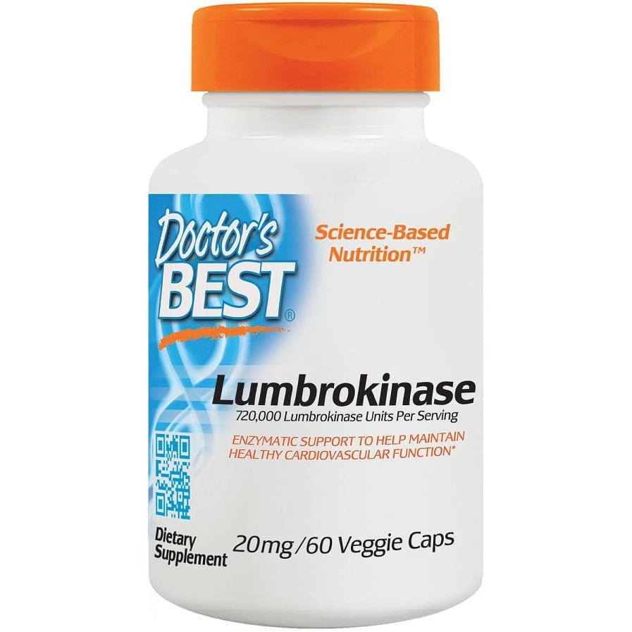 Lumbrokinaza Doctor's BEST Lumbrokinase 20 mg 60 vcaps - Sklep Witaminki.pl