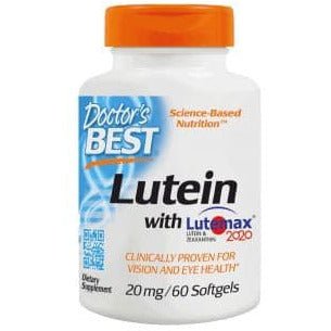 Luteina Doctor's BEST Lutein with Lutemax 20 mg 60 softgels - Sklep Witaminki.pl