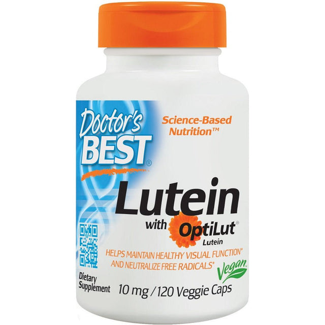 Luteina Doctor's BEST Lutein with OptiLut 10 mg 120 vcaps - Sklep Witaminki.pl