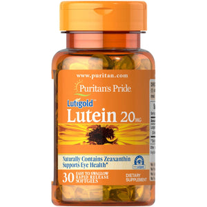 Luteina Puritan's Pride Lutein 20 mg 30 softgels - Sklep Witaminki.pl