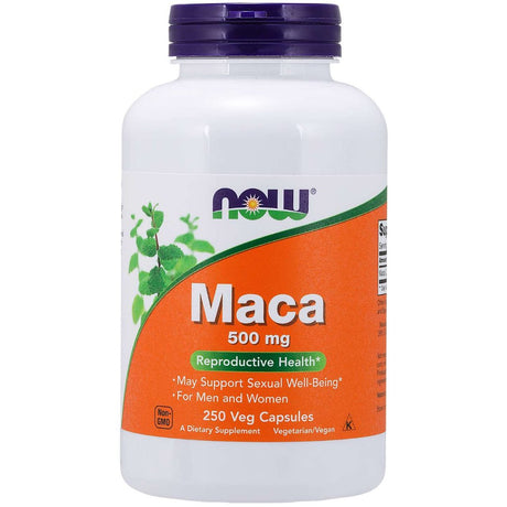 Maca NOW Foods Maca 500 mg 250 vcaps - Sklep Witaminki.pl