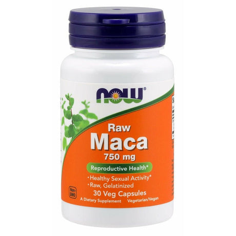 Maca NOW Foods Maca 6:1 Concentrate 750 mg RAW 30 vcaps - Sklep Witaminki.pl
