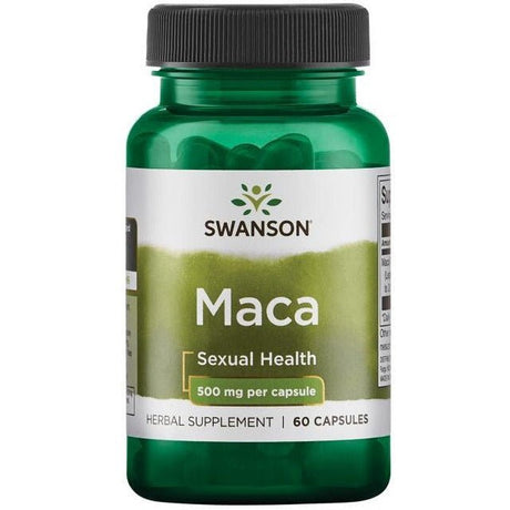 Maca Swanson Maca Extract 500 mg 60 caps - Sklep Witaminki.pl