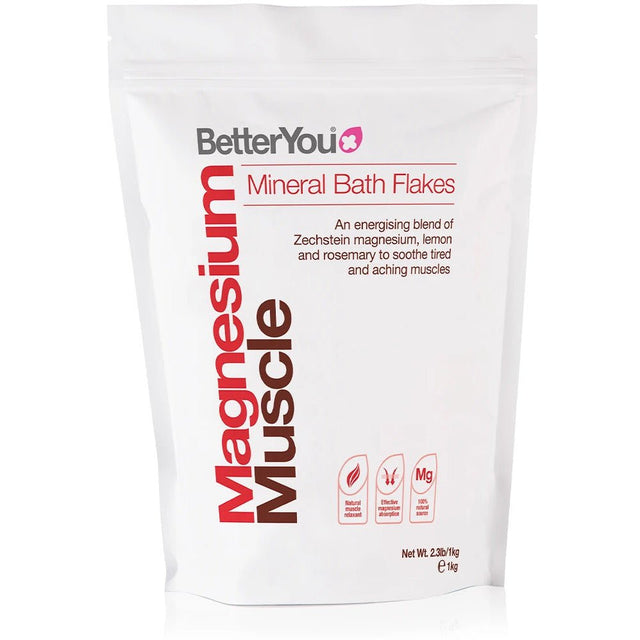Magnez BetterYou Magnesium Flakes Muscle 1000 g - Sklep Witaminki.pl