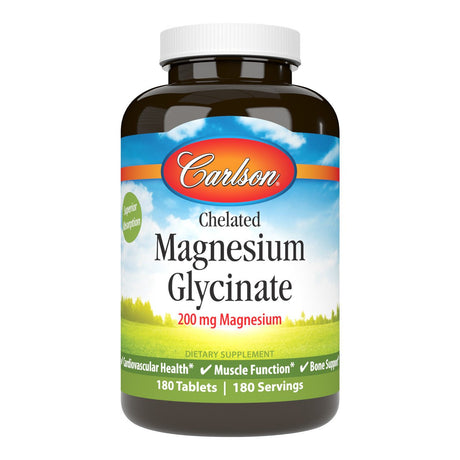 Magnez Carlson Labs Chelated Magnesium 200mg 180 tabs - Sklep Witaminki.pl