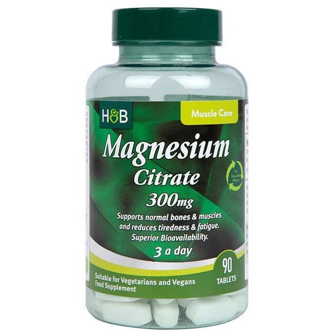 Magnez Holland & Barrett Magnesium Citrate 300mg 90 tabs - Sklep Witaminki.pl