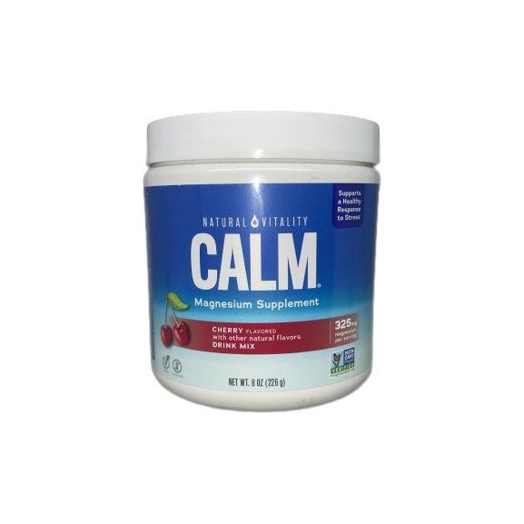 Magnez Natural Vitality Calm Magnesium Powder Cherry 226 g - Sklep Witaminki.pl