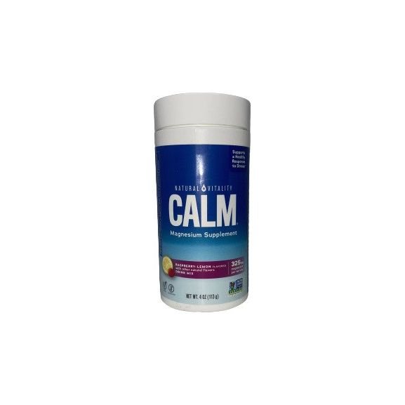 Magnez Natural Vitality Calm Magnesium Powder Raspberry Lemon 113 g - Sklep Witaminki.pl