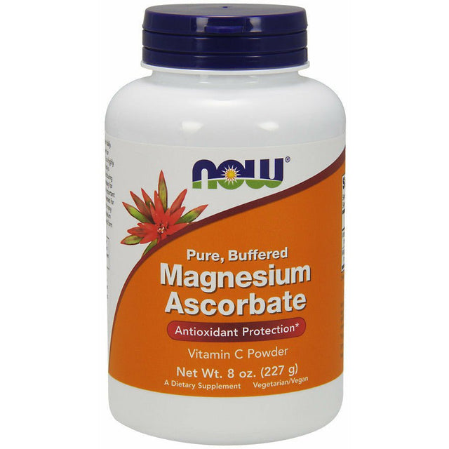 Magnez NOW Foods Magnesium Ascorbate Pure Buffered Powder 227 g - Sklep Witaminki.pl