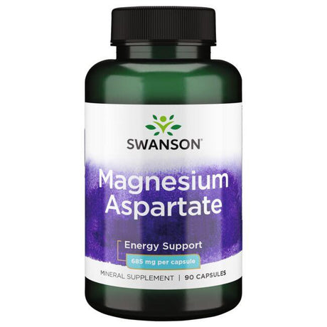 Magnez Swanson Magnesium Aspartate 685 mg 90 caps - Sklep Witaminki.pl