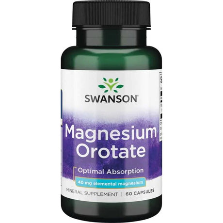 Magnez Swanson Magnesium Orotate 40 mg 60 caps - Sklep Witaminki.pl