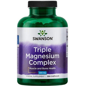 Magnez Swanson Triple Magnesium Complex 400 mg 300 caps - Sklep Witaminki.pl