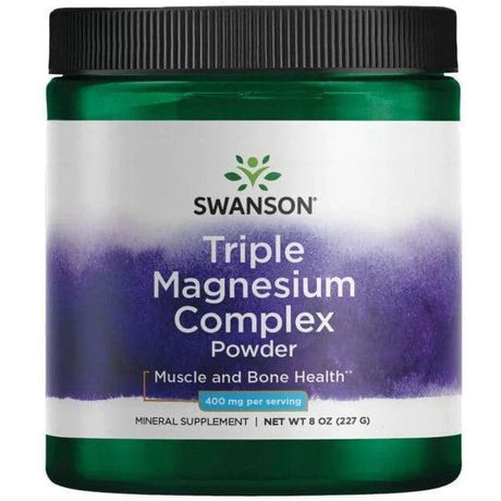 Magnez Swanson Triple Magnesium Complex Powder 400 mg 227 g - Sklep Witaminki.pl