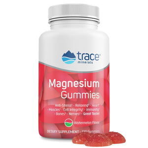 Magnez Trace Minerals Magnesium Gummies 120 gummies Watermelon - Sklep Witaminki.pl