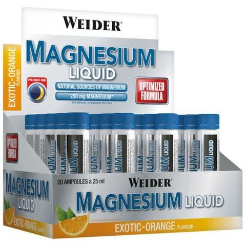 Magnez Weider Magnesium Liquid Exotic & Orange 20 x 25 ml - Sklep Witaminki.pl