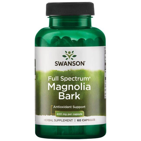 Magnolia Swanson Full Spectrum Magnolia Bark 400 mg 60 caps - Sklep Witaminki.pl