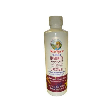 MaryRuth Organics 7-IN-1 Immunity Support Liposomal Ginger Vanilla 450 ml - Sklep Witaminki.pl