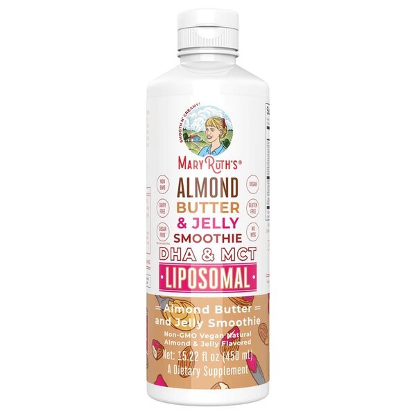 MaryRuth Organics Almond Butter & Jelly Smoothie DHA & MCT Liposomal 450 ml - Sklep Witaminki.pl