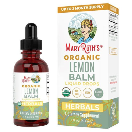 MaryRuth Organics Organic Lemon Balm Liquid Drops 30 ml - Sklep Witaminki.pl