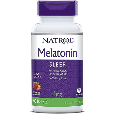 Melatonina Natrol Melatonin Fast Dissolve 1 mg 90 tabs - Sklep Witaminki.pl
