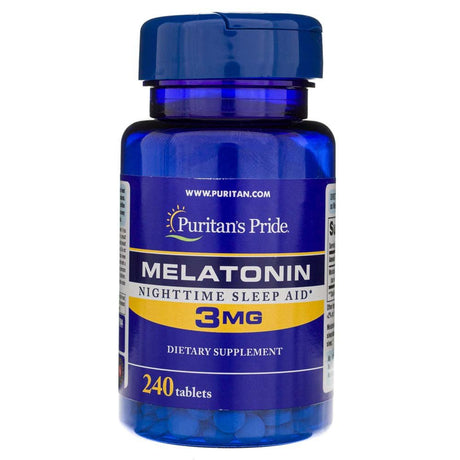 Melatonina Puritan's Pride Melatonina 3 mg 240 tabs - Sklep Witaminki.pl