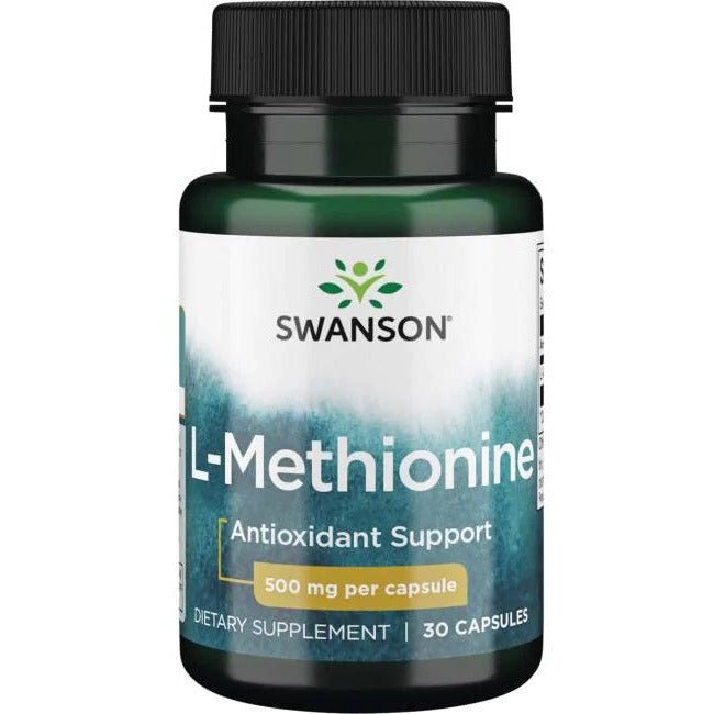 Metionina Swanson L-Methionine 500 mg 30 caps - Sklep Witaminki.pl
