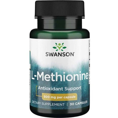 Metionina Swanson L-Methionine 500 mg 30 caps - Sklep Witaminki.pl