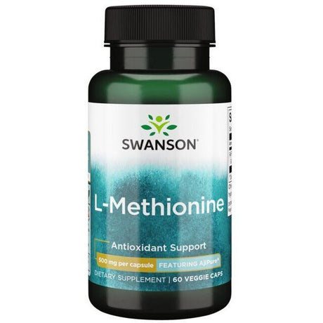 Metionina Swanson L-Methionine 500 mg 60 vcaps - Sklep Witaminki.pl