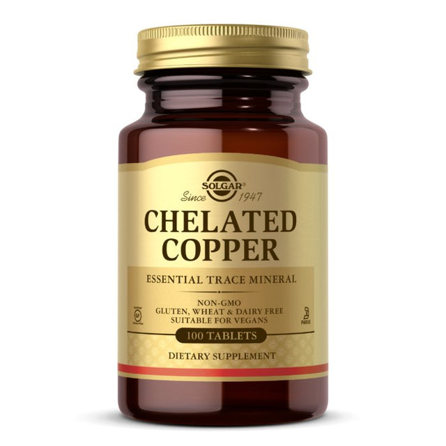 Miedź Solgar Chelated Copper 100 tabs - Sklep Witaminki.pl