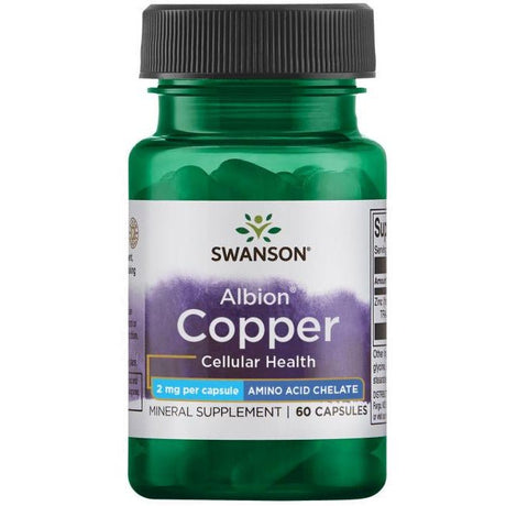 Miedź Swanson Albion Copper 2 mg 60 caps - Sklep Witaminki.pl