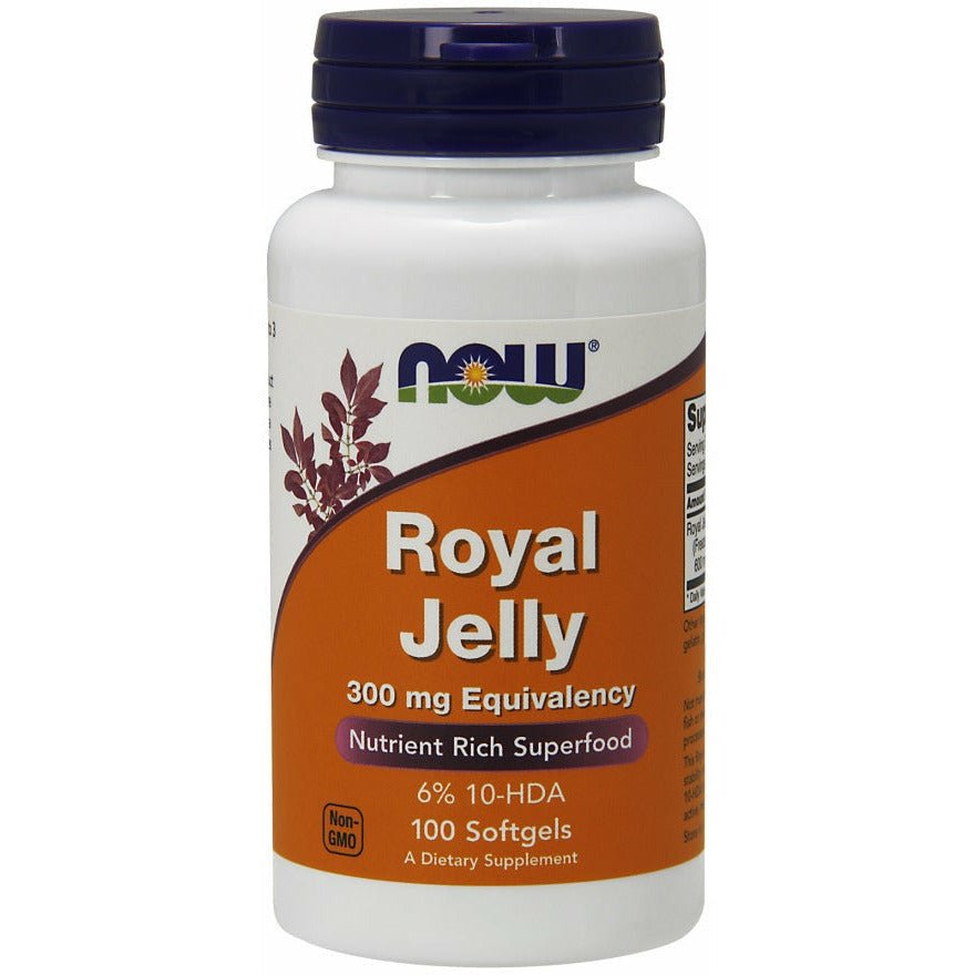 Mleczko Pszczele NOW Foods Royal Jelly 300 mg Equivalency 100 softgels - Sklep Witaminki.pl