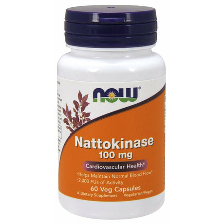 Nattokinaza NOW Foods Nattokinase 100 mg 60 vcaps - Sklep Witaminki.pl