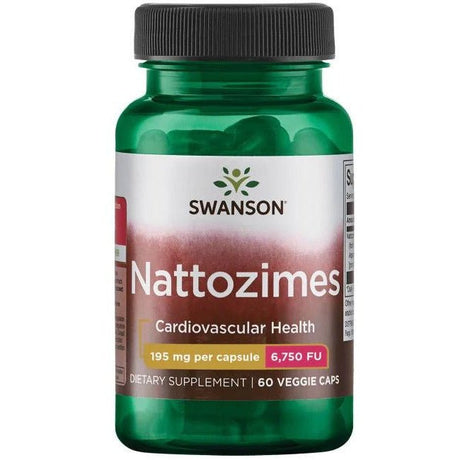 Nattokinaza Swanson Nattozimes 195 mg 60 vcaps - Sklep Witaminki.pl