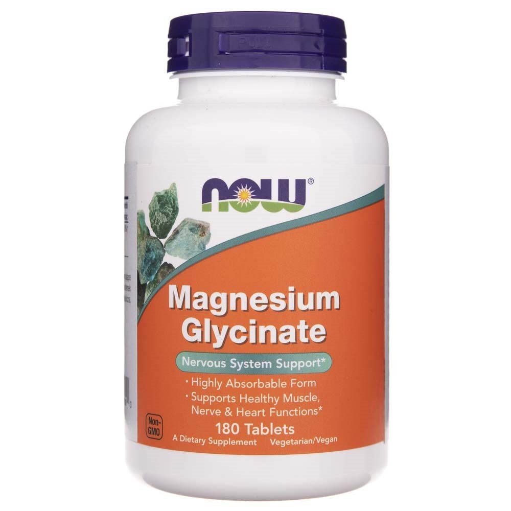 NOW Foods Diglicynian Magnezu 100 mg 180 tabs - Sklep Witaminki.pl