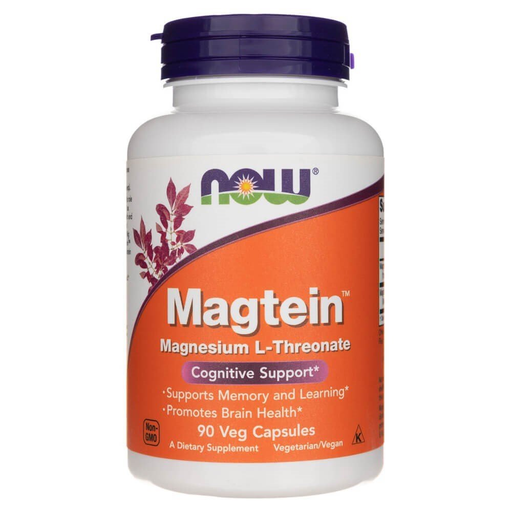 NOW Foods Magtein L-Treonian Magnezu 90 caps - Sklep Witaminki.pl