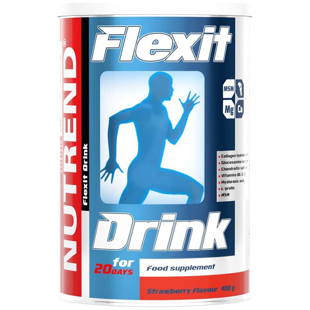 Nutrend Flexit Drink truskawkowy 400 g - Sklep Witaminki.pl