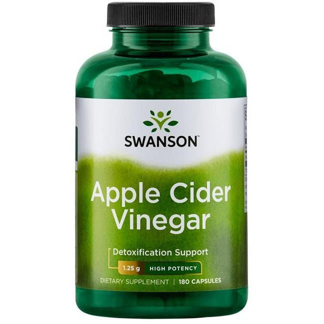 Ocet Jabłkowy Swanson Apple Cider Vinegar 1250 mg High Potency 180 caps - Sklep Witaminki.pl