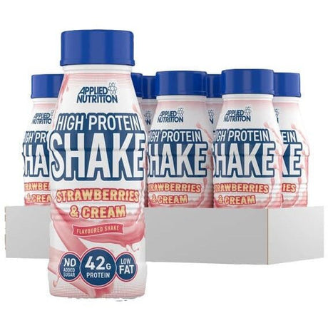 Odżywka Białkowa Applied Nutrition High Protein Shake Strawberries & Cream 8 x 500 ml - Sklep Witaminki.pl