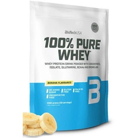 Odżywka Białkowa BioTechUSA 100% Pure Whey Banana 1000 g - Sklep Witaminki.pl