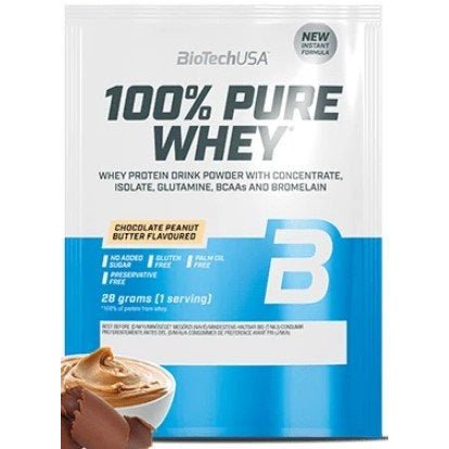 Odżywka Białkowa BioTechUSA 100% Pure Whey Chocolate Peanut Butter 28 g - Sklep Witaminki.pl