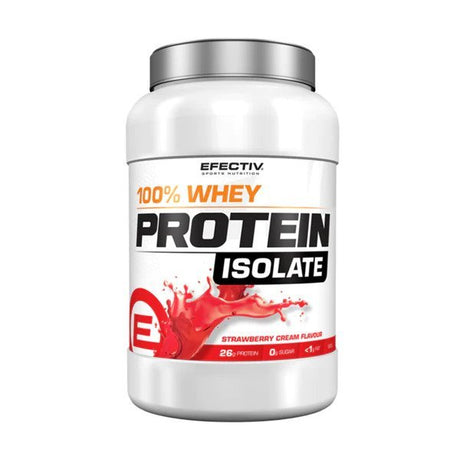 Odżywka Białkowa Efectiv Nutrition 100% Whey Protein Isolate Strawberry Cream 908 g - Sklep Witaminki.pl