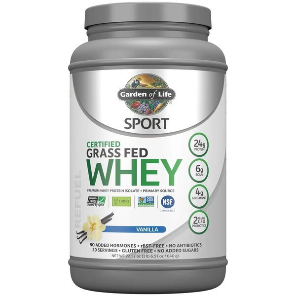 Odżywka Białkowa Garden of Life Sport Certified Grass Fed Whey Protein Vanilla 640 g - Sklep Witaminki.pl