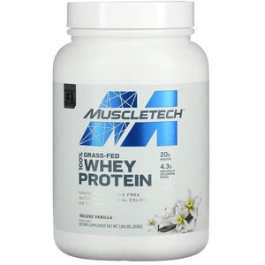 Odżywka Białkowa MuscleTech Grass-Fed 100% Whey Protein Deluxe Vanilla 816 g - Sklep Witaminki.pl