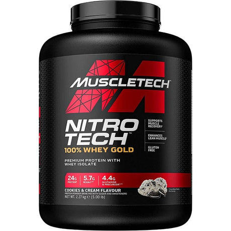 Odżywka Białkowa MuscleTech Nitro-Tech 100% Whey Gold Cookies & Cream 2270 g - Sklep Witaminki.pl