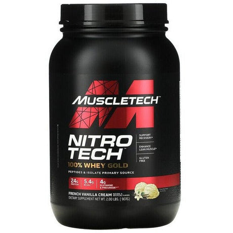 Odżywka Białkowa MuscleTech Nitro-Tech 100% Whey Gold French Vanilla Cream 907 g - Sklep Witaminki.pl